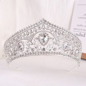 Dazzling Silver Crystal Tiara